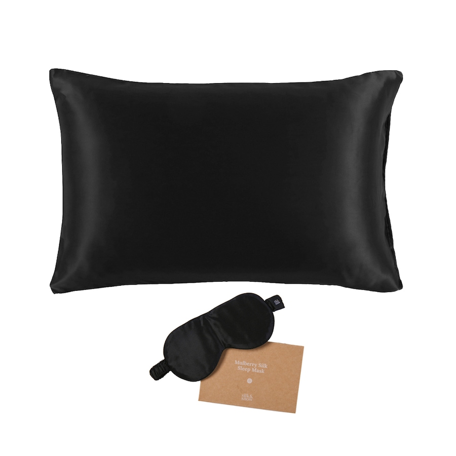 Image 712134_OLBLK.jpg, Product 712-134 / Price $95.00 - $105.00, Silk & Snow Pillowcase & Eyemask Exclusive Bundle from Silk & Snow on TSC.ca's Home & Garden department