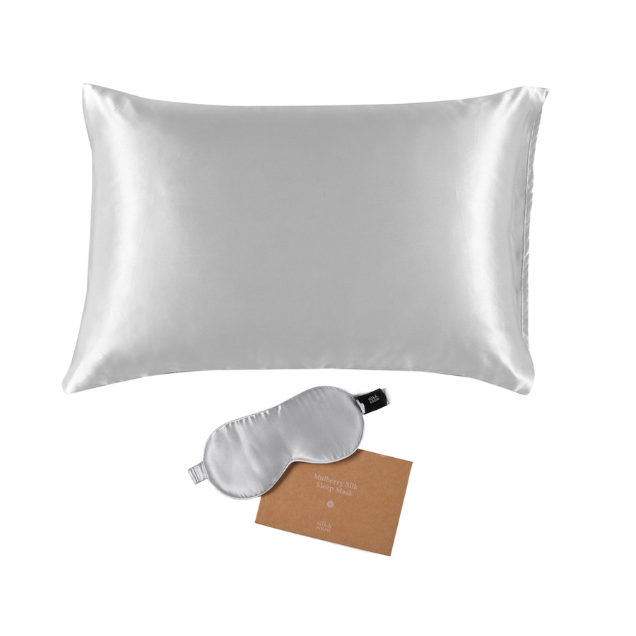 Image 712134_SSGRY.jpg, Product 712-134 / Price $95.00 - $105.00, Silk & Snow Pillowcase & Eyemask Exclusive Bundle from Silk & Snow on TSC.ca's Home & Garden department