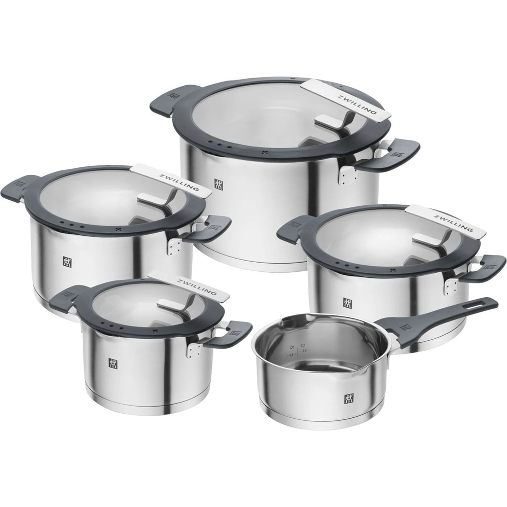 Zwilling 5-Piece Simplify Pot Set (round, stainless steel)