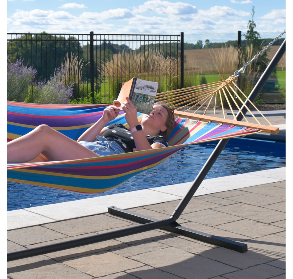 Image 712281_ALTMORE1.jpg, Product 712-281 / Price $299.99, Vivere Spreader Bar Hammock Combo (13') from Vivere on TSC.ca's Home & Garden department