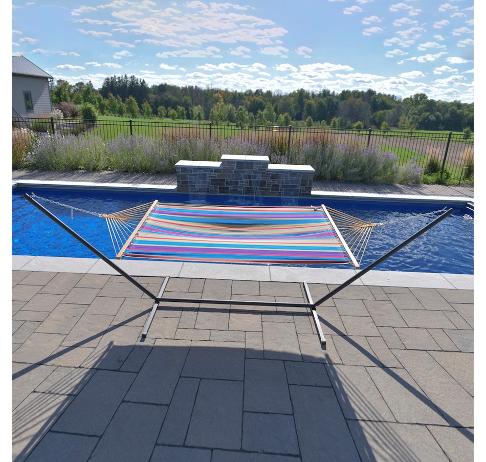 Image 712281_ALTMORE3.jpg, Product 712-281 / Price $299.99, Vivere Spreader Bar Hammock Combo (13') from Vivere on TSC.ca's Home & Garden department