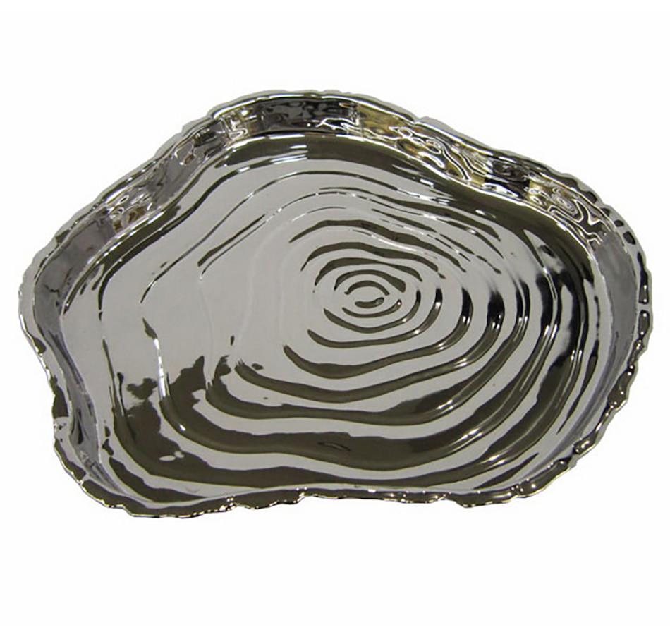 Image 712290.jpg, Product 712-290 / Price $24.99, Elegance Silver Tree Bark Tray- 8.75" x 8" on TSC.ca's Kitchen department