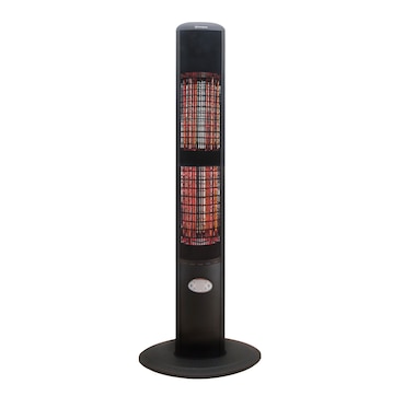 EnerG+ Infrared Electric Outdoor Heater (freestanding with remote, black)