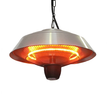 EnerG+ Infrared Electric Outdoor Heater (hanging, silver)