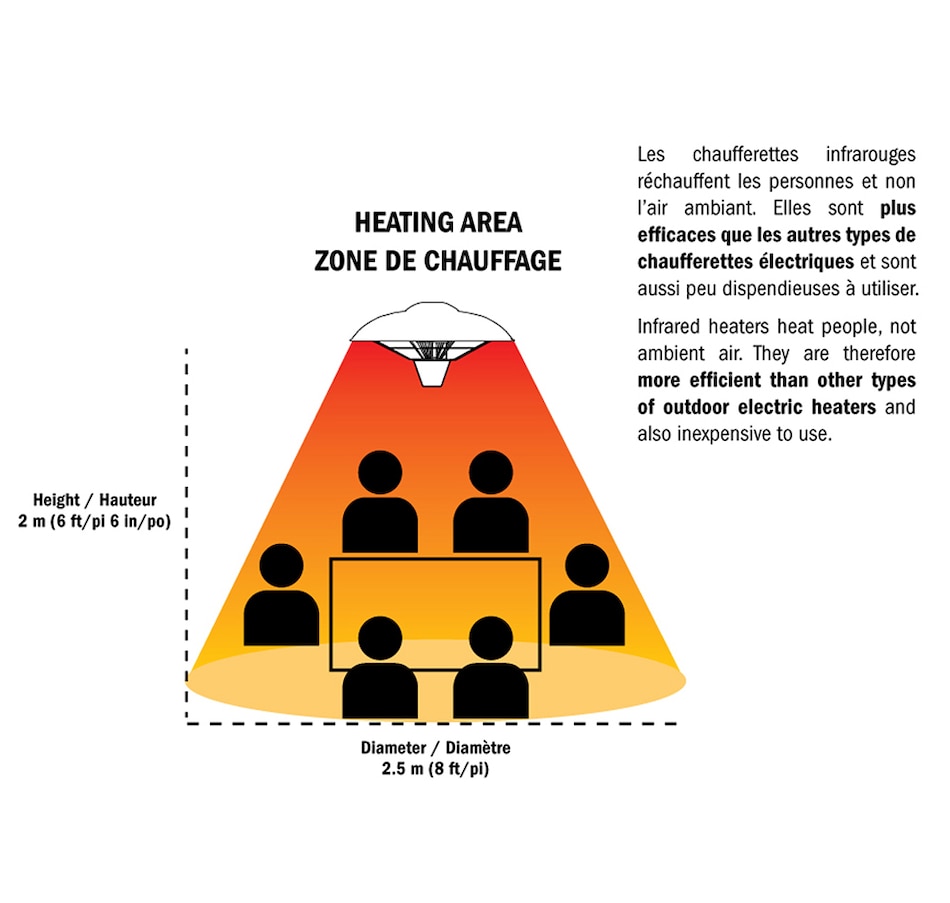 Image 712369_ALTMORE3.jpg, Product 712-369 / Price $210.00, EnerG+ Infrared Electric Outdoor Heater (hanging with LED and remote) from ENERG+ on TSC.ca's Home & Garden department