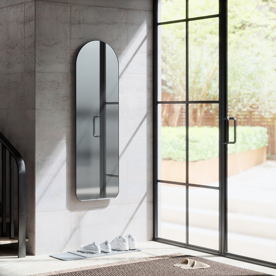 Image 712429_ALTMORE1.jpg, Product 712-429 / Price $185.00, Umbra-Hubba Arched Leaning Mirror (20" x 62") from Umbra on TSC.ca's Home & Garden department
