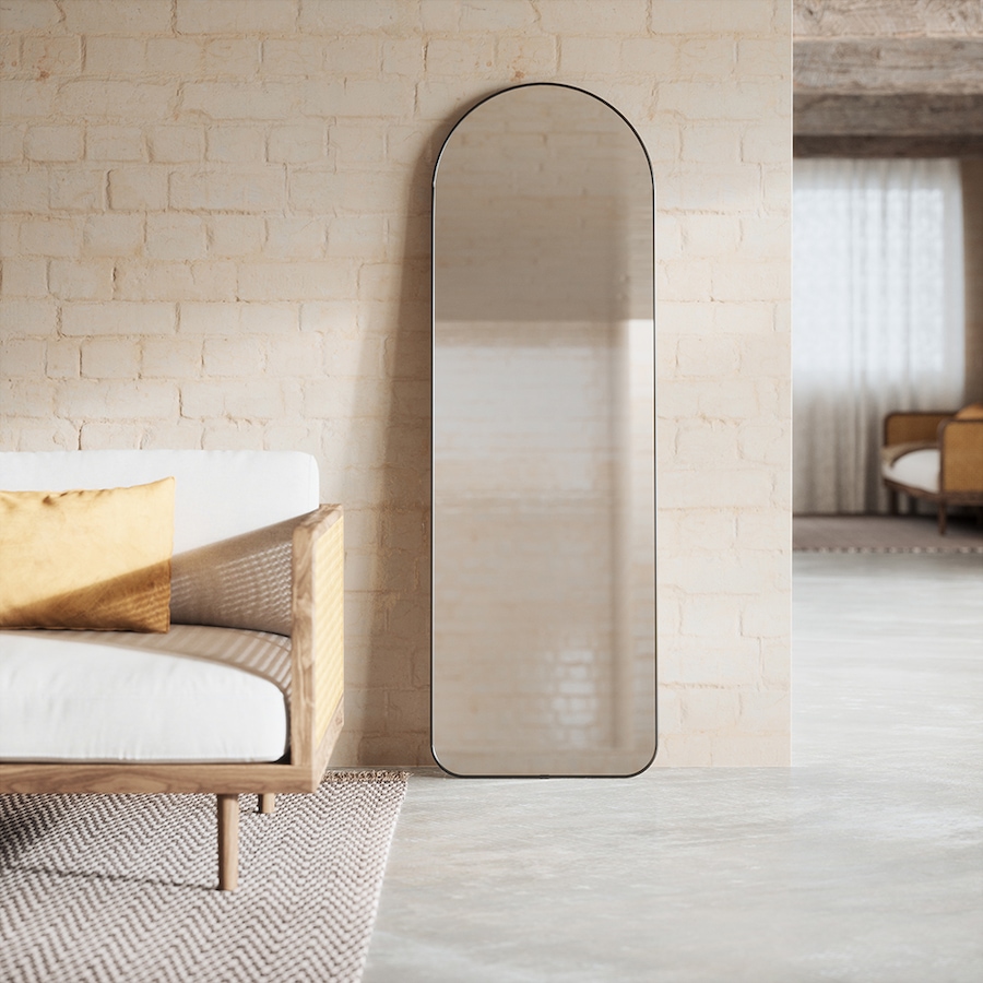 Image 712429_ALTMORE2.jpg, Product 712-429 / Price $185.00, Umbra-Hubba Arched Leaning Mirror (20" x 62") from Umbra on TSC.ca's Home & Garden department