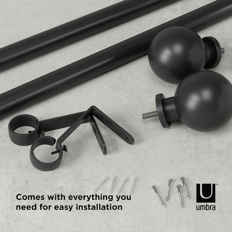 Image 712454_ALTMORE3.jpg, Product 712-454 / Price $35.00 - $42.00, Umbra Bolas 1" Diameter Curtain Rod from Umbra on TSC.ca's Home & Garden department