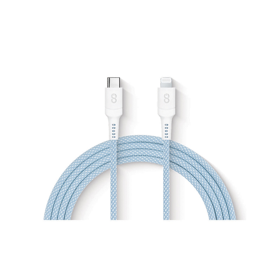 Image 712472_BLU.jpg, Product 712-472 / Price $34.99, ogiix Vibrance Connect USB-C to Lightning Cable (silver) from Logiix on TSC.ca's Electronics department