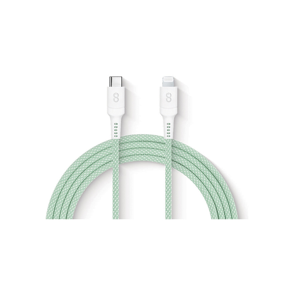 Image 712472_GRN.jpg, Product 712-472 / Price $34.99, ogiix Vibrance Connect USB-C to Lightning Cable (silver) from Logiix on TSC.ca's Electronics department
