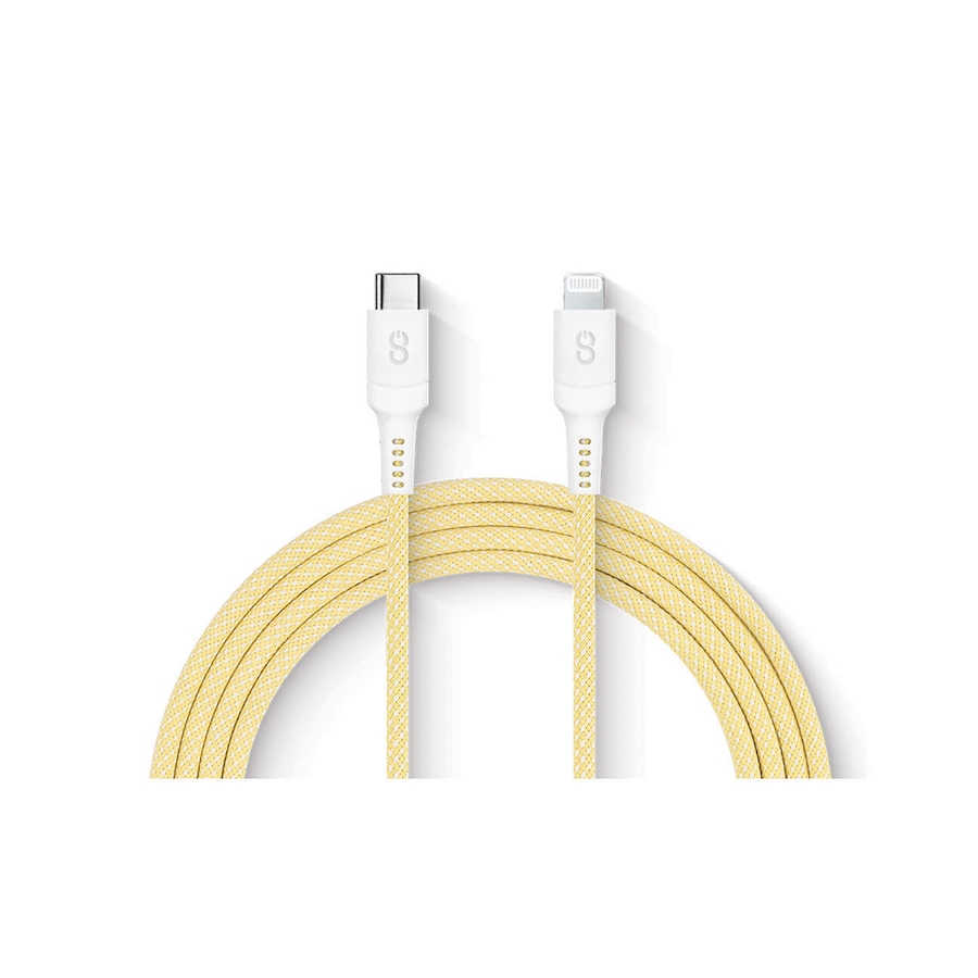 Image 712472_YEL.jpg, Product 712-472 / Price $34.99, ogiix Vibrance Connect USB-C to Lightning Cable (silver) from Logiix on TSC.ca's Electronics department