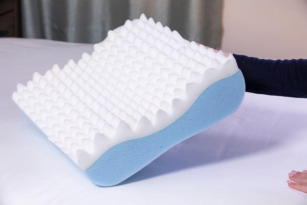 Egg crate foam clearance pillow