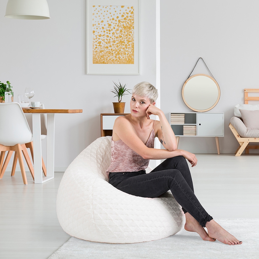 Image 712599_ALTMORE1.jpg, Product 712-599 / Price $179.99, Gouchee Home Fluffy Hearts Bean Bag Chair from Gouchee Home on TSC.ca's Home & Garden department