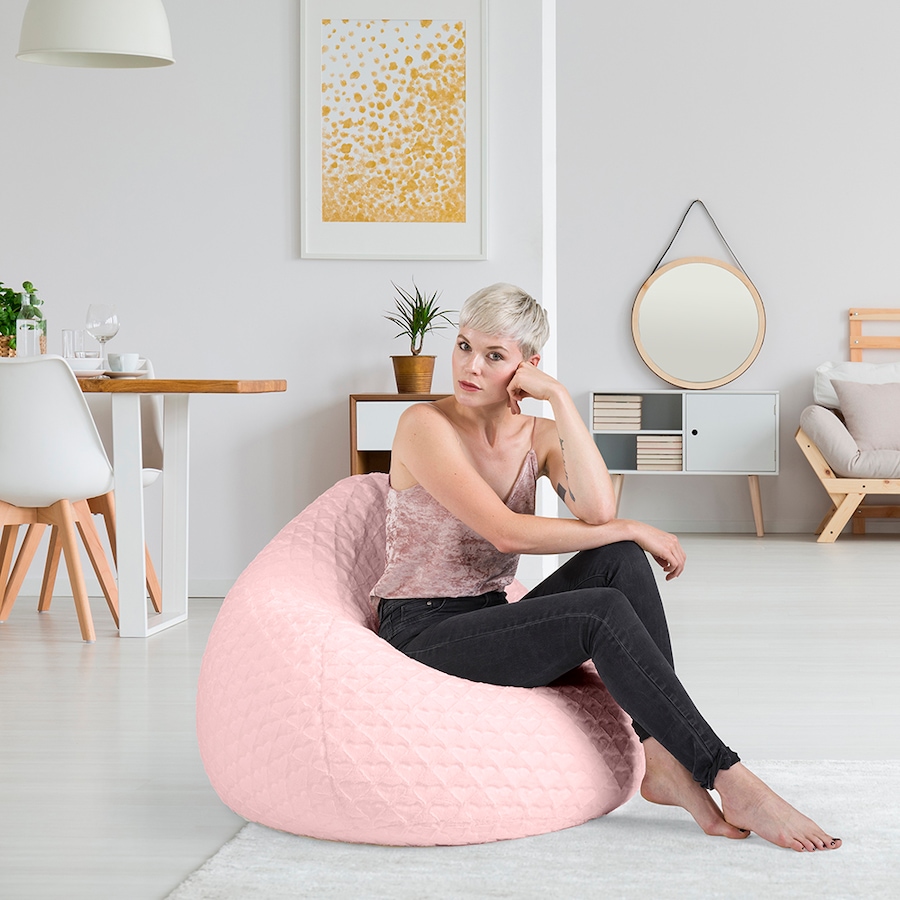 Image 712599_ALTMORE2.jpg, Product 712-599 / Price $179.99, Gouchee Home Fluffy Hearts Bean Bag Chair from Gouchee Home on TSC.ca's Home & Garden department