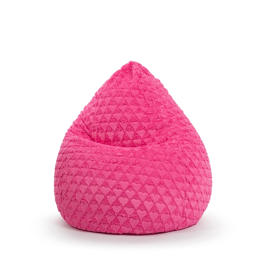 Image 712599_PNK.jpg, Product 712-599 / Price $179.99, Gouchee Home Fluffy Hearts Bean Bag Chair from Gouchee Home on TSC.ca's Home & Garden department