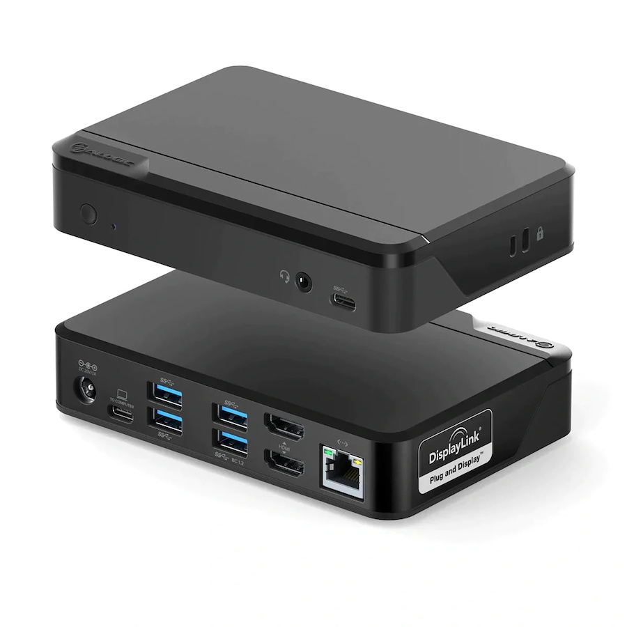 Image 712619.jpg, Product 712-619 / Price $209.99, Alogic Dual Monitor Dock, 2x HDMI, USB-C/A, 4x USB-A, RJ45 from Alogic on TSC.ca's Electronics department