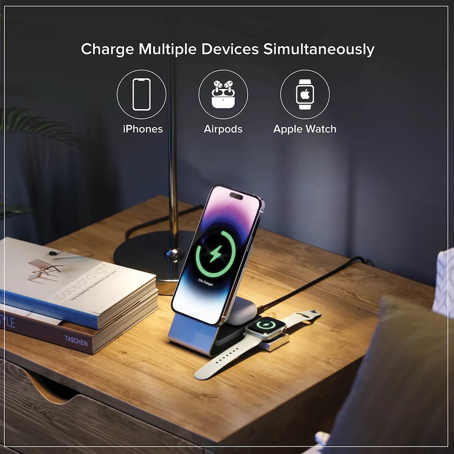 Image 712620_ALTMORE1.jpg, Product 712-620 / Price $189.99, Alogic 3-in-1 Qi Stand, 5,000 mAh Power Bank from Alogic on TSC.ca's Electronics department