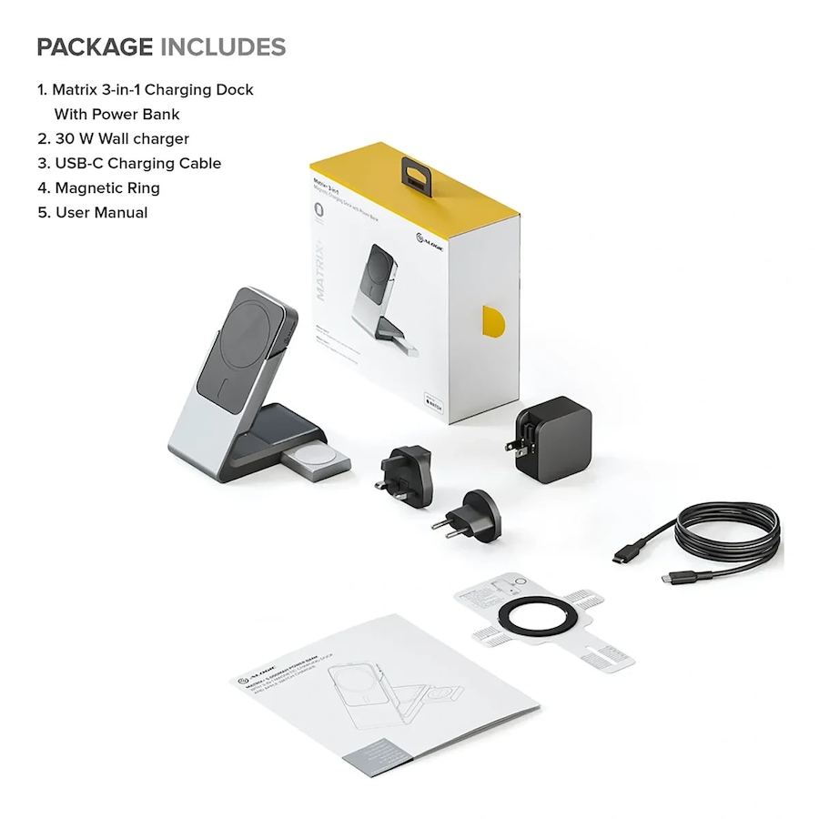 Image 712620_ALTMORE2.jpg, Product 712-620 / Price $189.99, Alogic 3-in-1 Qi Stand, 5,000 mAh Power Bank from Alogic on TSC.ca's Electronics department