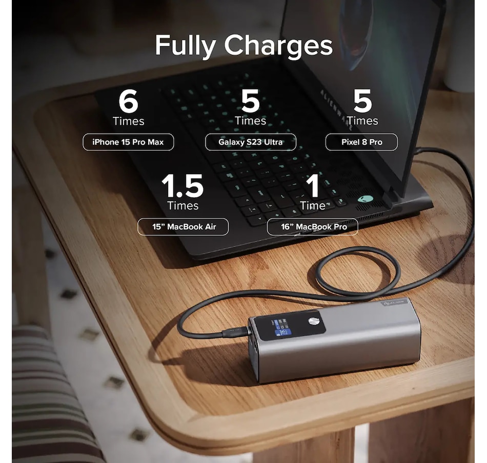 Image 712625_ALTMORE1.jpg, Product 712-625 / Price $159.99, Alogic 27,000-mAh Power Bank, 140W PD, 3 Ports, Digital Display from Alogic on TSC.ca's Electronics department