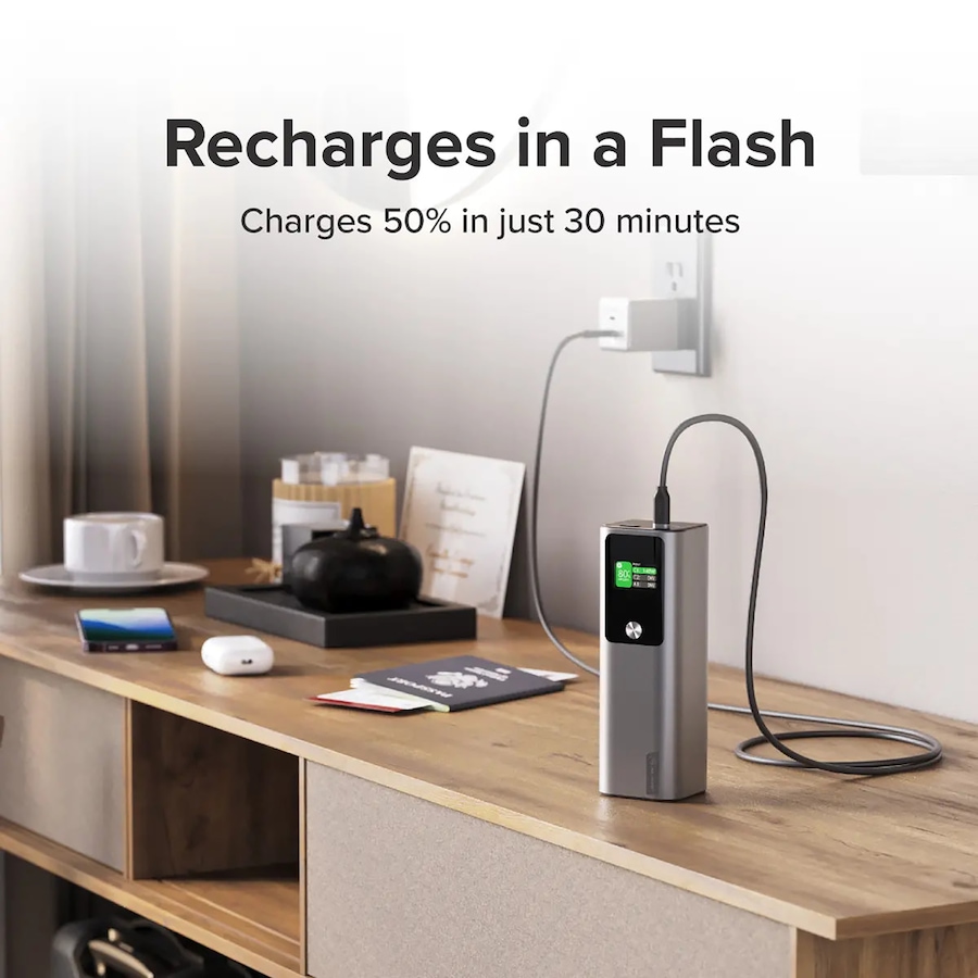 Image 712625_ALTMORE2.jpg, Product 712-625 / Price $159.99, Alogic 27,000-mAh Power Bank, 140W PD, 3 Ports, Digital Display from Alogic on TSC.ca's Electronics department