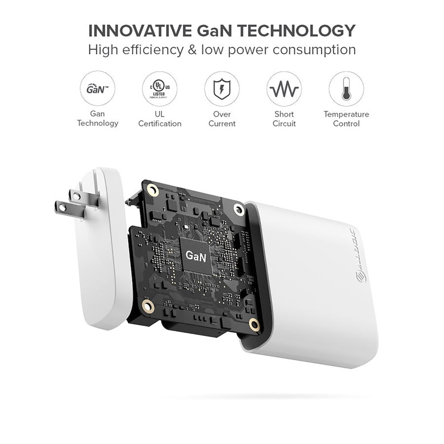 Image 712636_ALTMORE1.jpg, Product 712-636 / Price $89.99, Alogic 4-Port 100W GaN PD Wall Charger from Alogic on TSC.ca's Electronics department