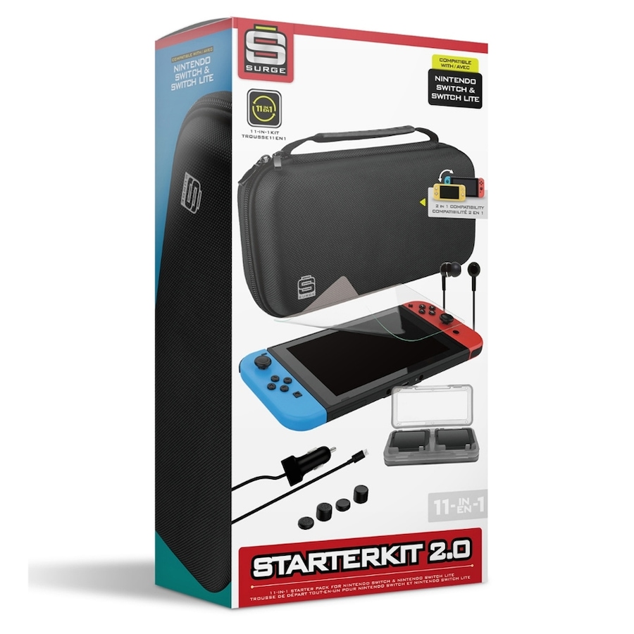 Image 712652_ALTMORE3.jpg, Product 712-652 / Price $24.99, Surge StarterKit 2.0 11-in-1 Accessory Starter Pack for Nintendo Switch from Surge on TSC.ca's Toys & Hobbies department