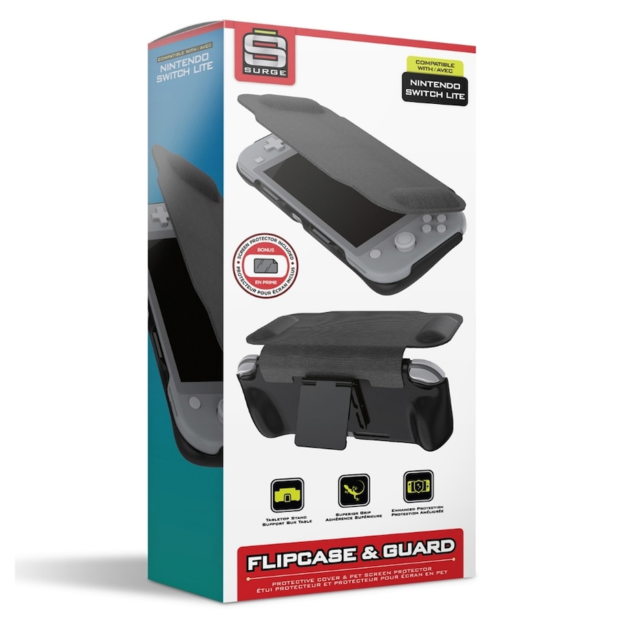 Image 712656_ALTMORE3.jpg, Product 712-656 / Price $19.99, Surge FlipCase and Guard Protective Case and Screen Protector for Nintendo Switch Lite from Surge on TSC.ca's Toys & Hobbies department