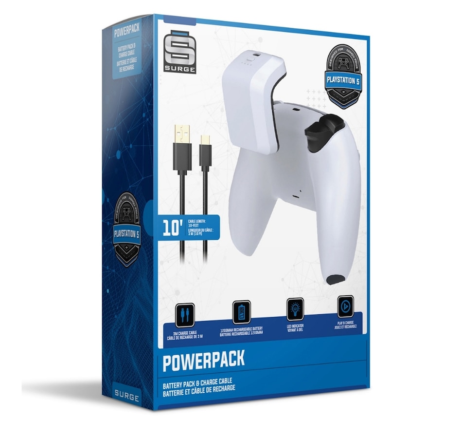 Image 712662_ALTMORE3.jpg, Product 712-662 / Price $19.99, Surge PowerPack Battery Pack and Charge Cable for PS5 on TSC.ca's Toys & Hobbies department