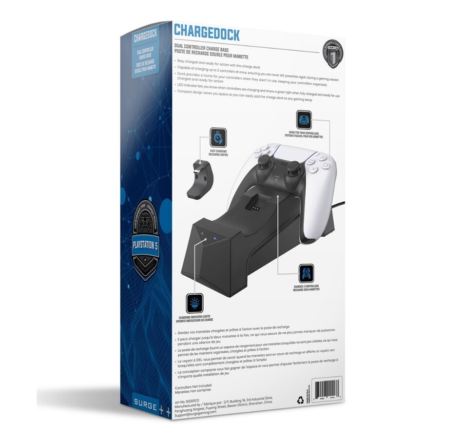 Image 712664_ALTMORE4.jpg, Product 712-664 / Price $22.99, Surge ChargeDock Dual Controller Charge Base for PS5 on TSC.ca's Toys & Hobbies department