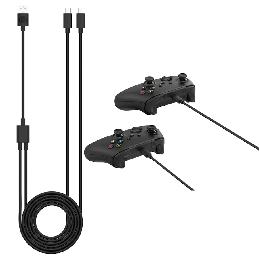 Image 712673.jpg, Product 712-673 / Price $26.99, Surge DualCharge Dual Battery Pack with Play and Charge Cable for Xbox Series X|S and One from Surge on TSC.ca's Toys & Hobbies department