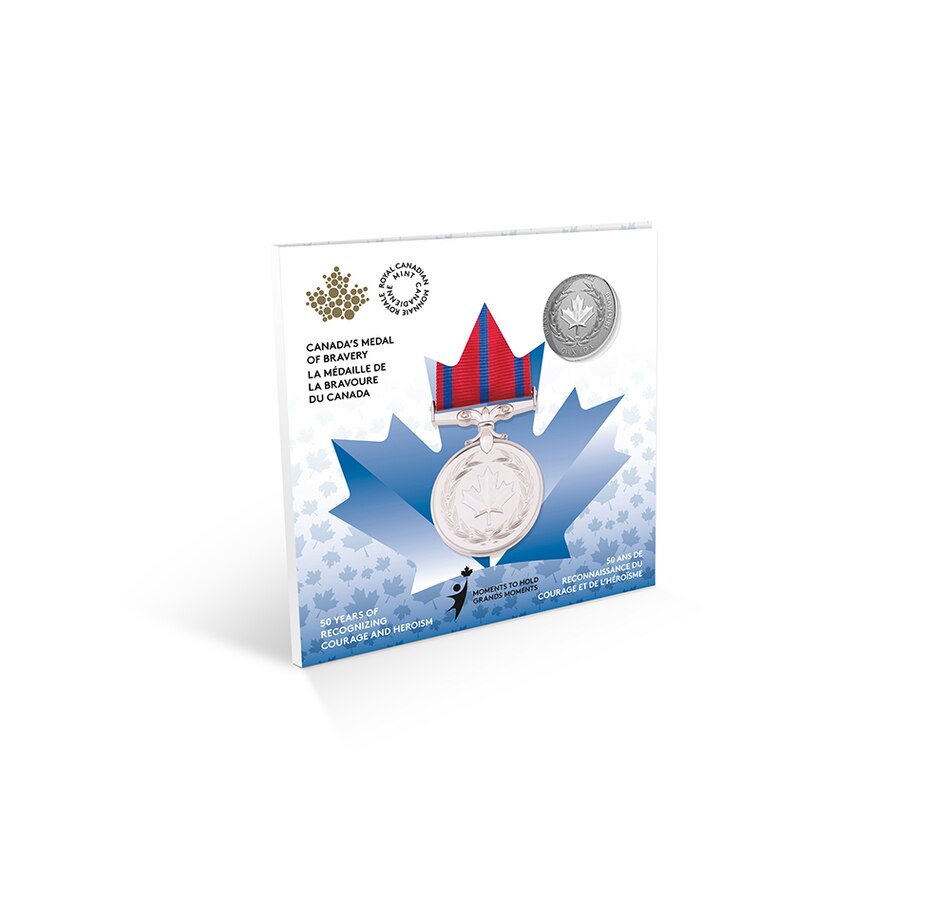 Image 712677_ALTMORE3.jpg, Product 712-677 / Price $24.95, 2022 $5 Medal of Bravery $5 Fine Silver Coin Moments to Hold Series from Royal Canadian Mint (RCM) on TSC.ca's Coins department