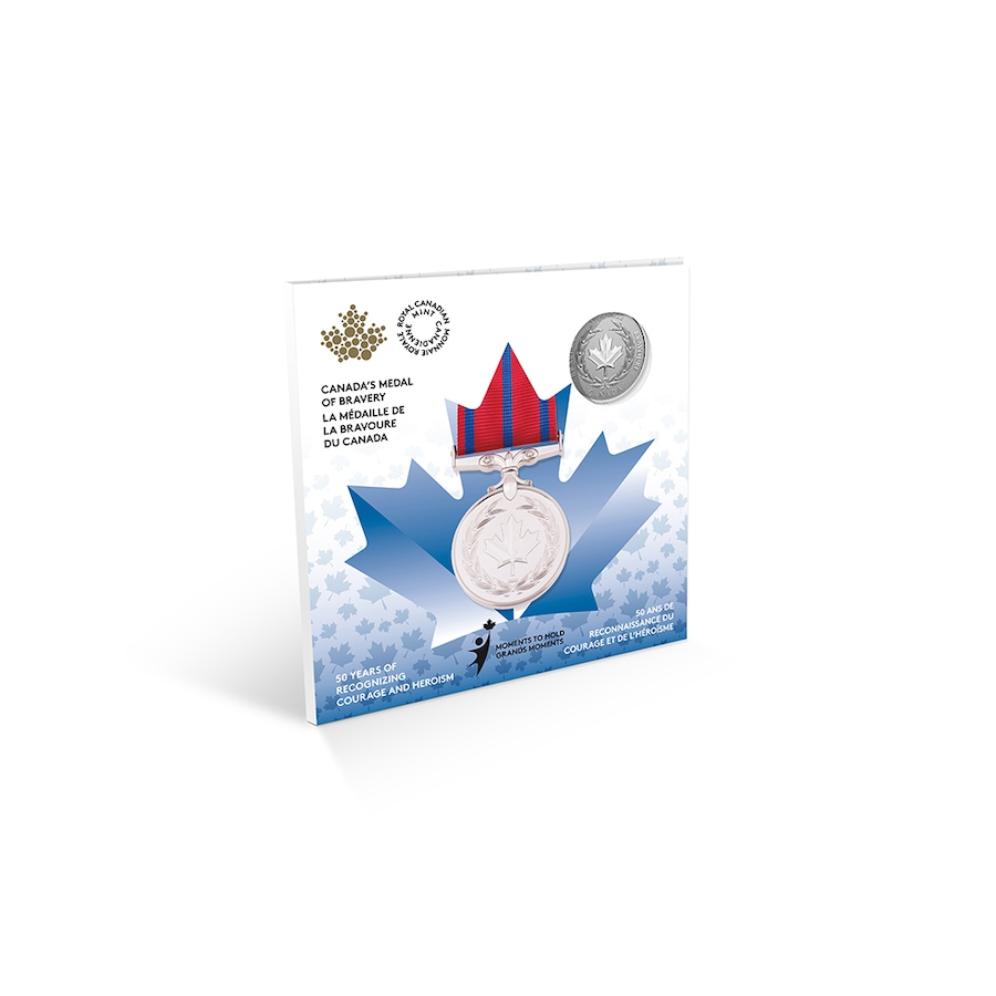 Image 712677_ALTMORE3.jpg, Product 712-677 / Price $44.95, 2022 $5 Medal of Bravery $5 Fine Silver Coin Moments to Hold Series from Royal Canadian Mint (RCM) on TSC.ca's Coins department