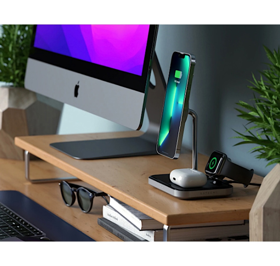 Satechi Magnetic 3-In-1 Wireless Charging Stand - TSC.ca