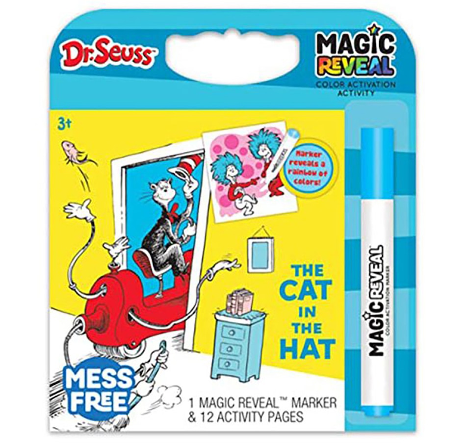 Dr. Seuss Art Case | 43 Piece Travel Art Set for Children | Includes  Markers, Crayons, Stickers, and Watercolors | Gift for Kids