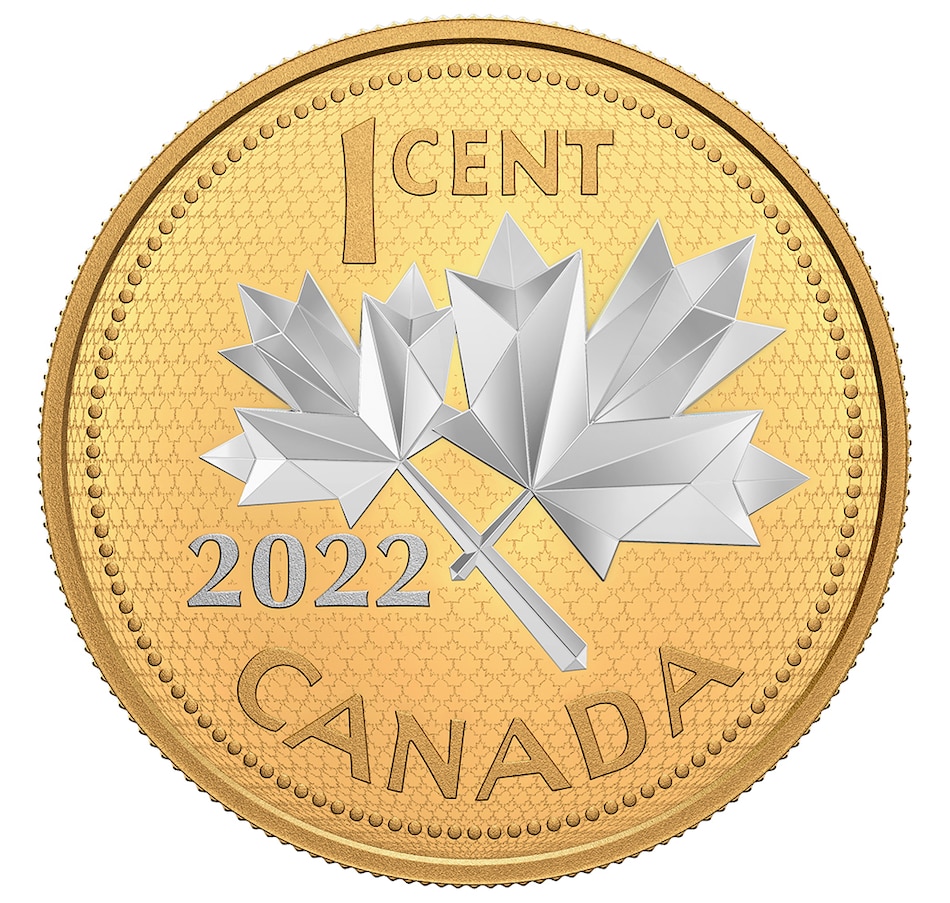 Image 712810.jpg, Product 712-810 / Price $599.95, 2022 Five-Ounce Fine Silver Coin - 10th Anniversary of the Farewell to the Penny from Royal Canadian Mint (RCM) on TSC.ca's Coins department