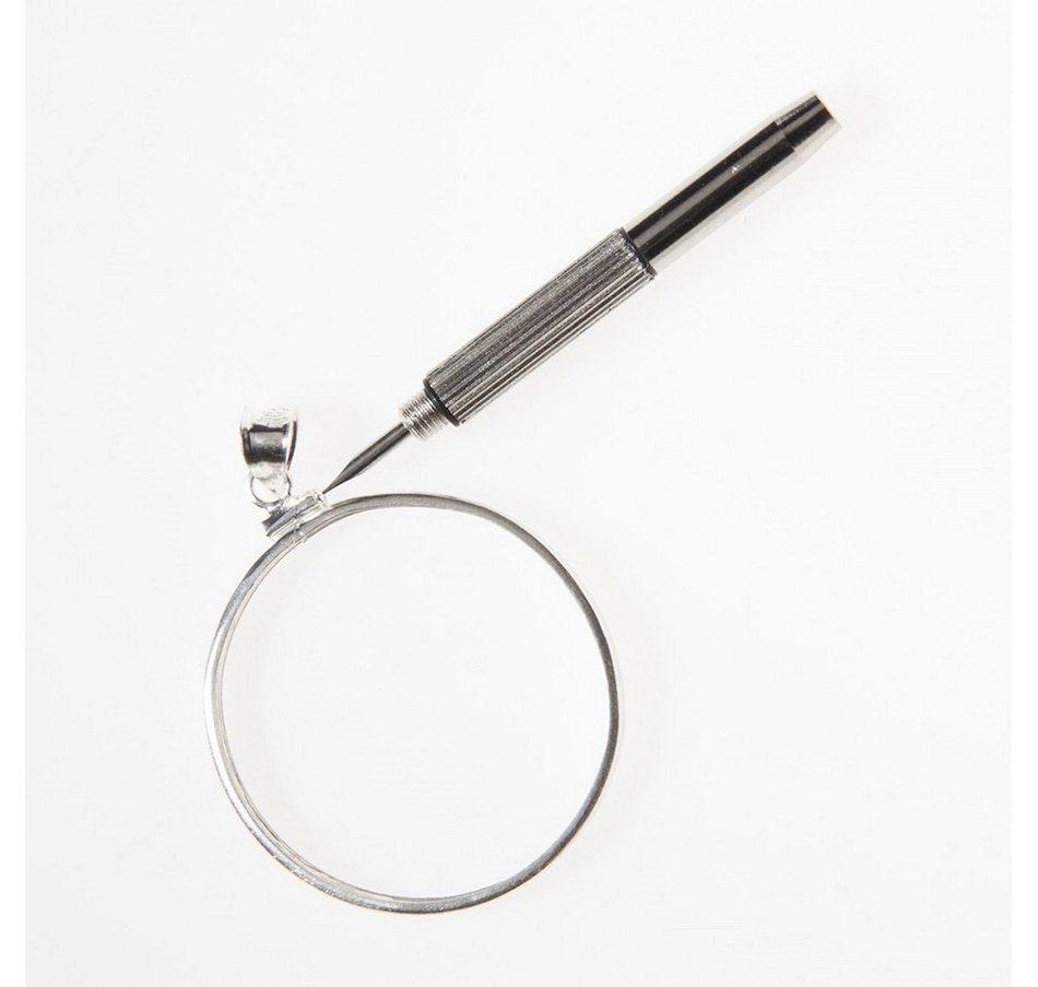 Image 712842_ALTMORE1.jpg, Product 712-842 / Price $159.95, All Five Sizes in One - Coin Bezel Jewellery Kit with 20" Rhodium-Plated Sterling Silver Snake Chain from Royal Canadian Mint (RCM) on TSC.ca's Coins department