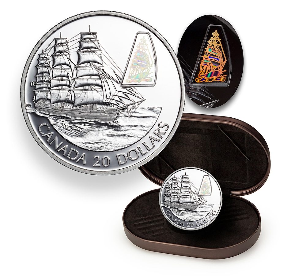 Image 712845_ALTMORE8.jpg, Product 712-845 / Price $899.95, 8-Piece $20 Transportation Themed Silver Coins (Sea, Rail, Land, and Air) from Royal Canadian Mint (RCM) on TSC.ca's Coins department