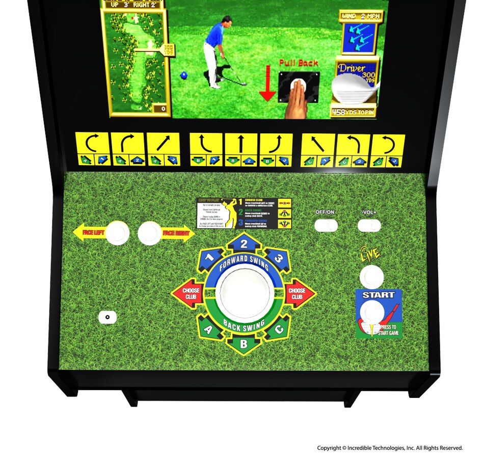 Image 712866_ALTMORE3.jpg, Product 712-866 / Price $899.99, Arcade1Up Golden Tee Arcade Game 3D Edition from Arcade1Up on TSC.ca's Electronics department