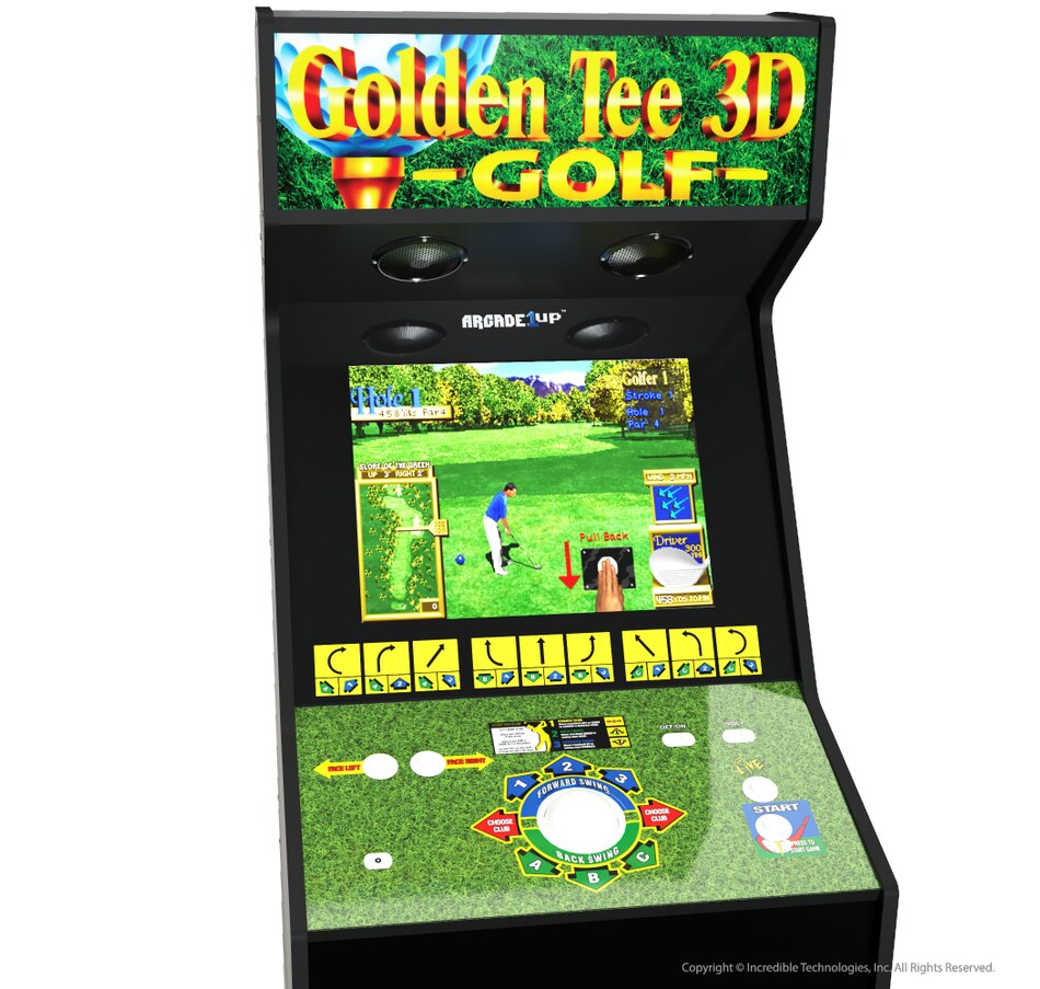 Image 712866_ALTMORE4.jpg, Product 712-866 / Price $899.99, Arcade1Up Golden Tee Arcade Game 3D Edition from Arcade1Up on TSC.ca's Electronics department