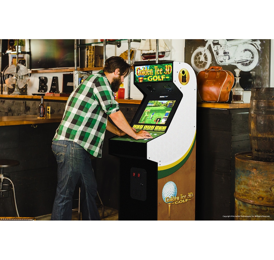 Image 712866_ALTMORE5.jpg, Product 712-866 / Price $899.99, Arcade1Up Golden Tee Arcade Game 3D Edition from Arcade1Up on TSC.ca's Electronics department
