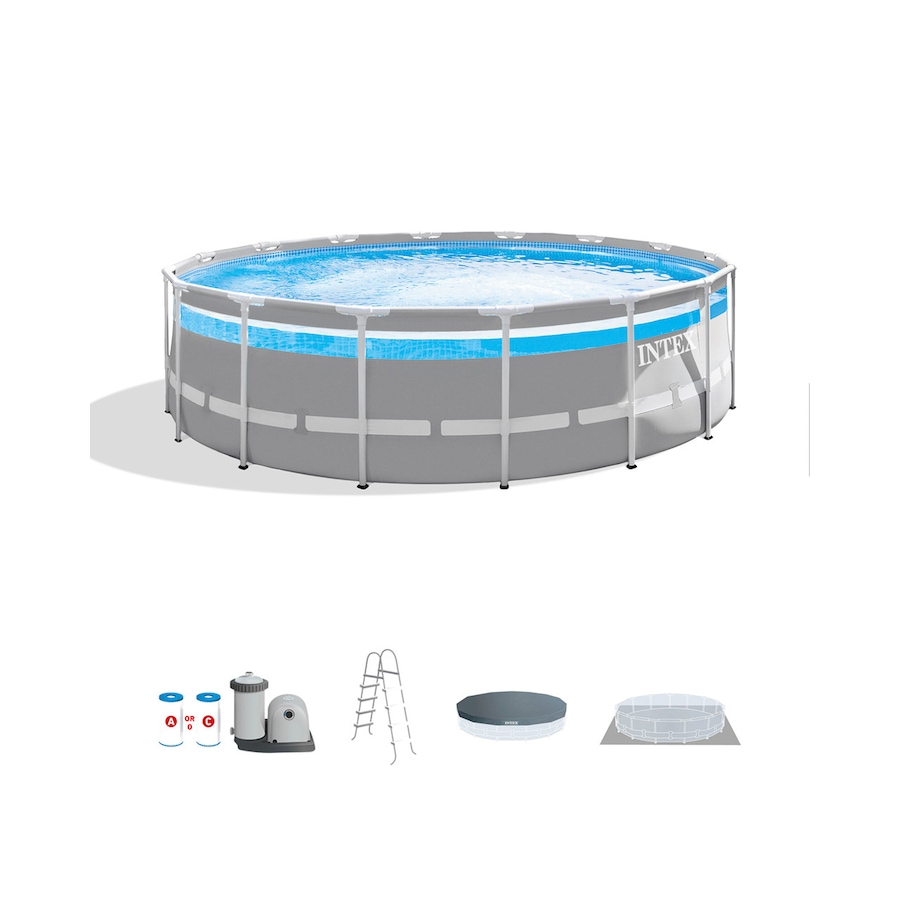 Image 712928.jpg, Product 712-928 / Price $979.99, Intex Clearview Prism Frame 16' x 48" Above-Ground Premium Pool Set from Intex on TSC.ca's Home & Garden department