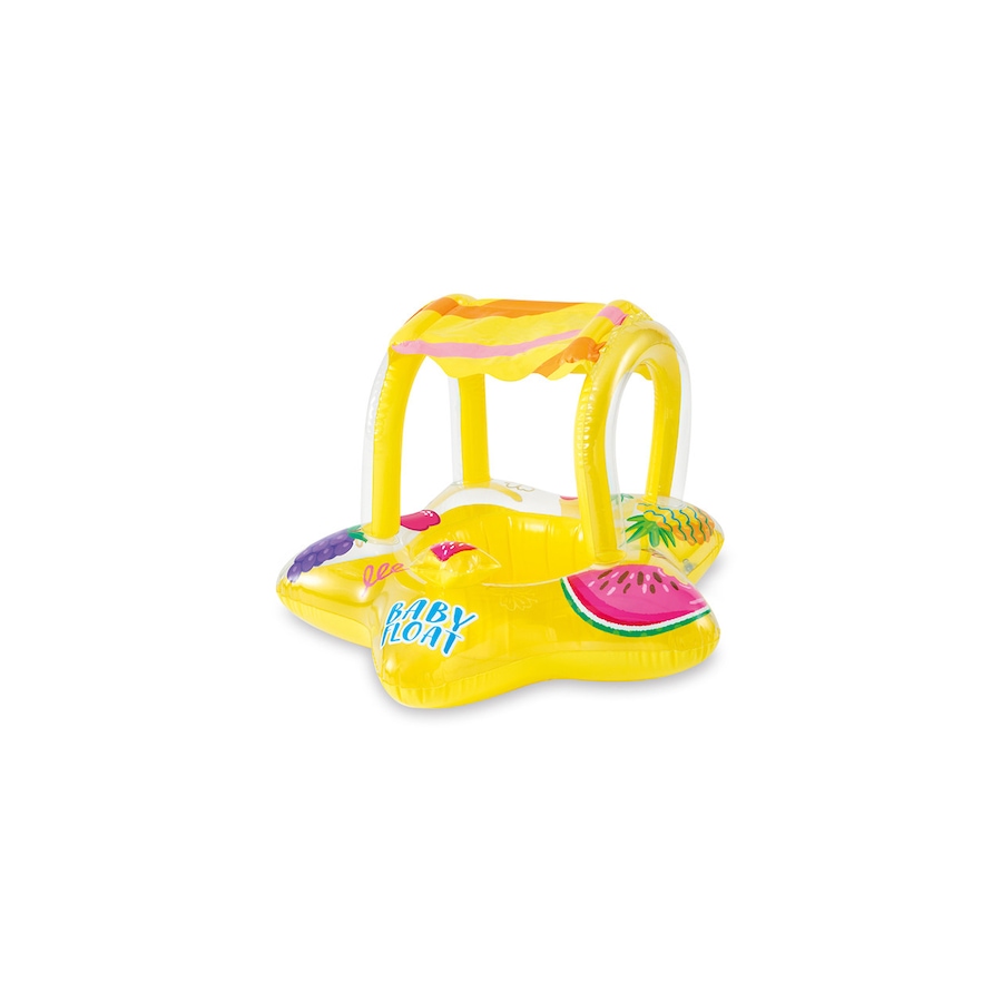 Image 712954.jpg, Product 712-954 / Price $19.99, Intex Yellow Kiddie Inflatable Pool Float with Sunshade from Intex on TSC.ca's Home & Garden department
