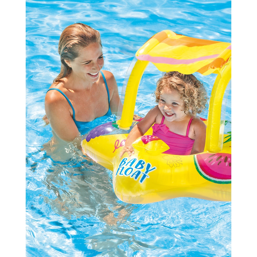 Image 712954_ALTMORE1.jpg, Product 712-954 / Price $19.99, Intex Yellow Kiddie Inflatable Pool Float with Sunshade from Intex on TSC.ca's Home & Garden department