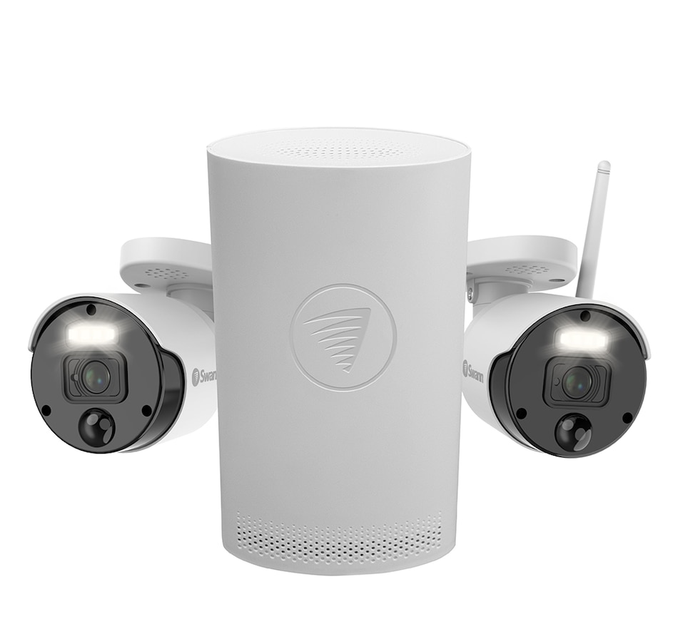 Image 713025_ALTMORE1.jpg, Product 713-025 / Price $379.99, Swann 1080p Four-Channel 1 TB Hard Drive Wi-Fi NVR Security System with Two Cameras with Controllable Spotlights and Sirens SWNVK-500KH2 from Swann on TSC.ca's Electronics department