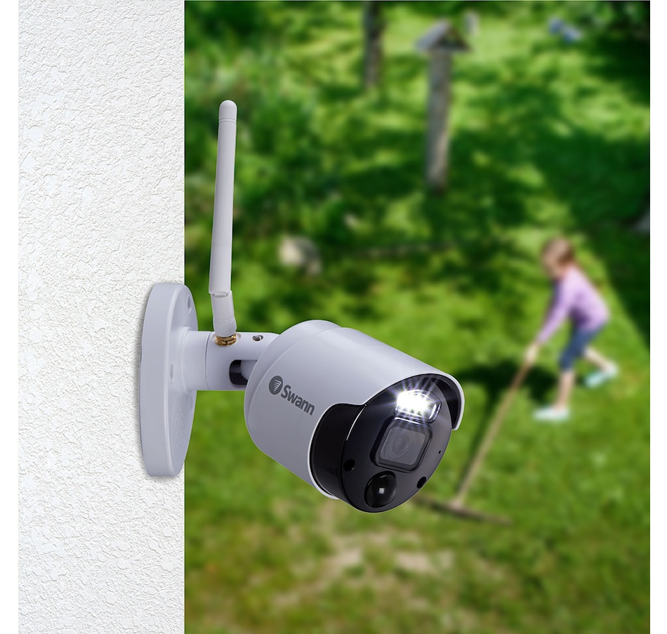 Image 713025_ALTMORE11.jpg, Product 713-025 / Price $379.99, Swann 1080p Four-Channel 1 TB Hard Drive Wi-Fi NVR Security System with Two Cameras with Controllable Spotlights and Sirens SWNVK-500KH2 from Swann on TSC.ca's Electronics department