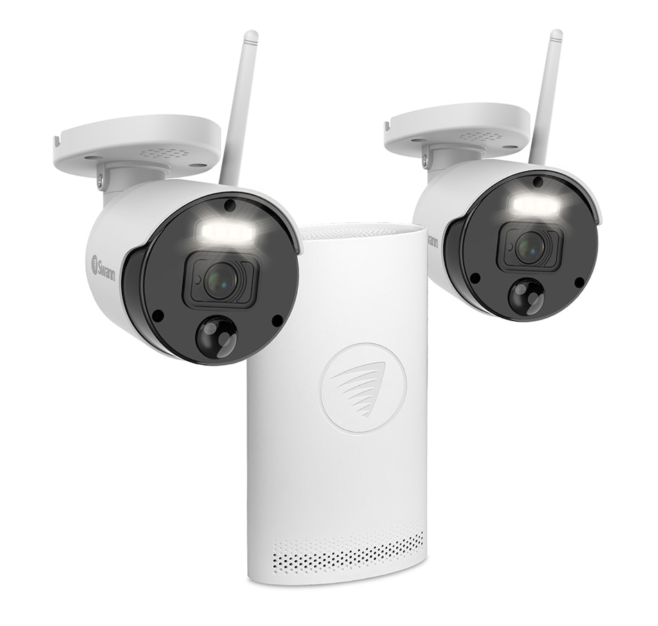 Image 713025_ALTMORE2.jpg, Product 713-025 / Price $379.99, Swann 1080p Four-Channel 1 TB Hard Drive Wi-Fi NVR Security System with Two Cameras with Controllable Spotlights and Sirens SWNVK-500KH2 from Swann on TSC.ca's Electronics department