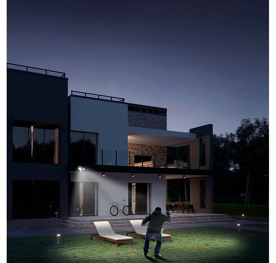 Image 713027_ALTMORE6.jpg, Product 713-027 / Price $199.99, Swann 1080p Smart Wi-Fi Floodlight Security Camera with Amazon Alexa and Google Assistant Compatibility SWIFI-FLOCAM2W from Swann on TSC.ca's Electronics department