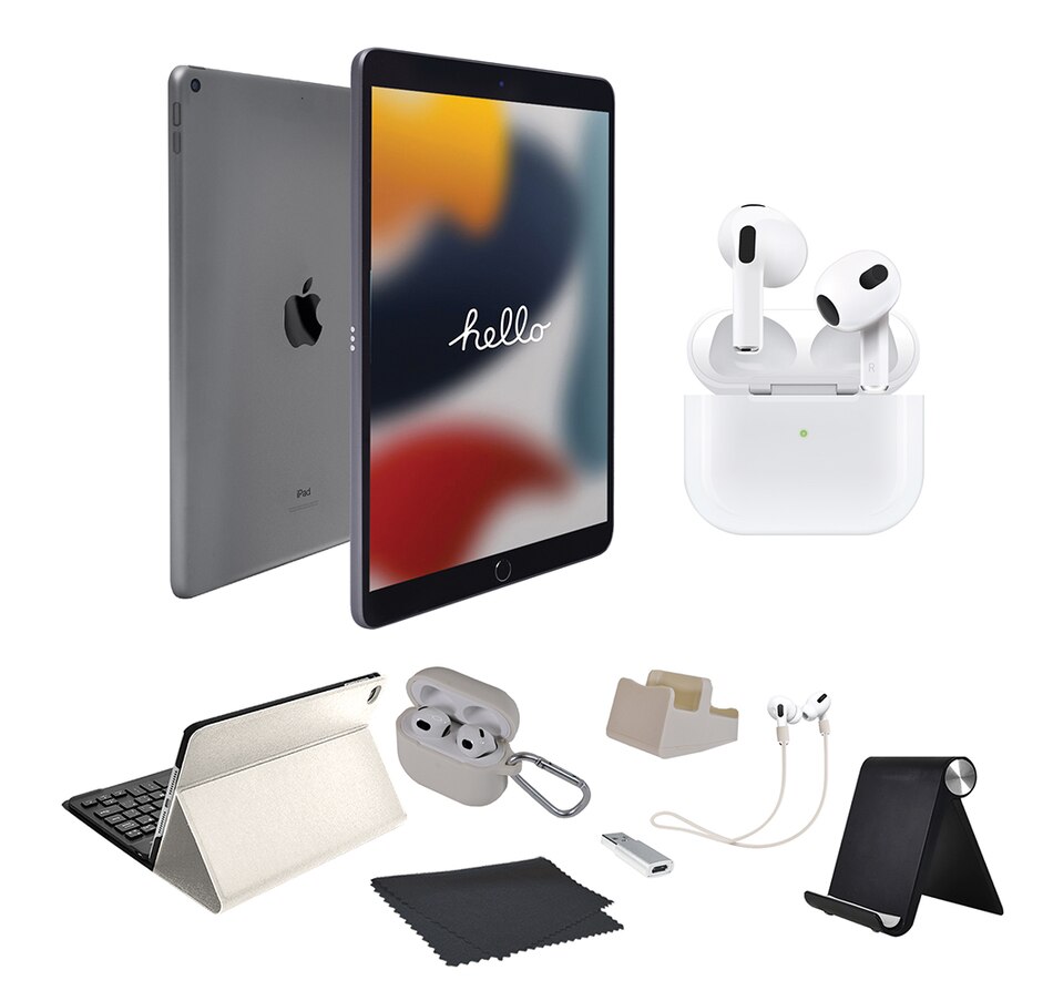 Image 713066_GWT.jpg, Product 713-066 / Price $989.99, Apple iPad 10.2" 64GB Tablet Bundle (9th Gen) from Apple on TSC.ca's Electronics department
