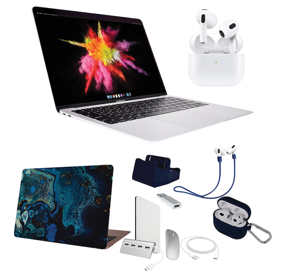 Image 713068_SILB.jpg, Product 713-068 / Price $1,899.99, Apple M1 MacBook Air 256GB with Apple AirPods Gen 3 from Apple on TSC.ca's Electronics department