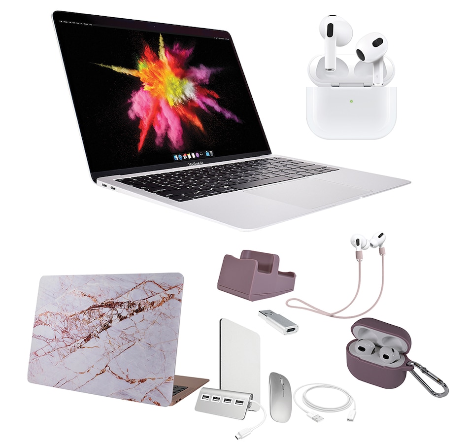 Image 713068_SIRGD.jpg, Product 713-068 / Price $1,899.99, Apple M1 MacBook Air 256GB with Apple AirPods Gen 3 from Apple on TSC.ca's Electronics department